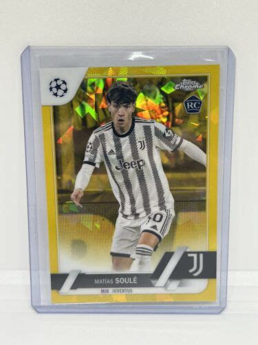 Matias Soule Yellow Rookie Rc Topps Chrome Sapphire Uefa