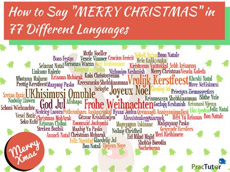 How Do You Say Merry Christmas In Different Languages