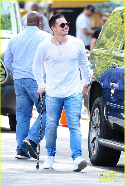 Jennifer Lopez Spends Time With Casper Smart On Shades Of Blue Set