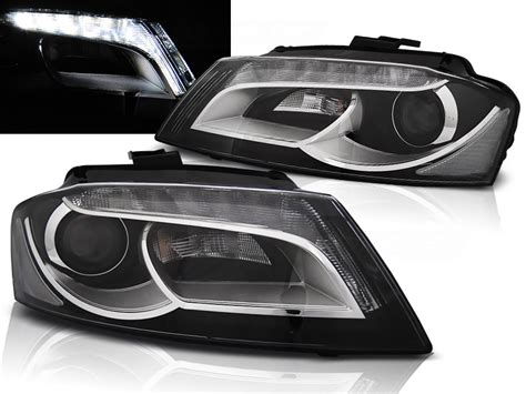 Faros Delanteros Luz Diurna Audi A P Negro Tru Drl Ece R