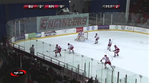 Rpi Men S Hockey Vs Boston University Highlights Youtube