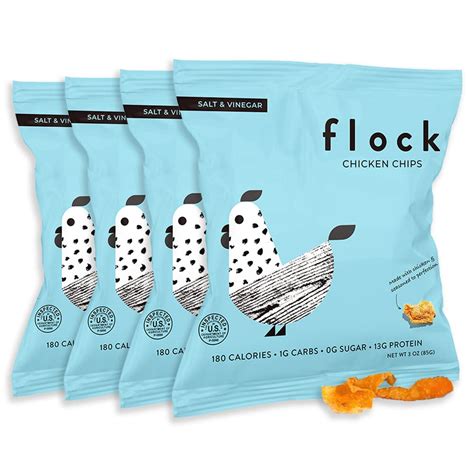 Amazon Flock Keto Chicken Skin Chips Salt And Vinegar Flavor