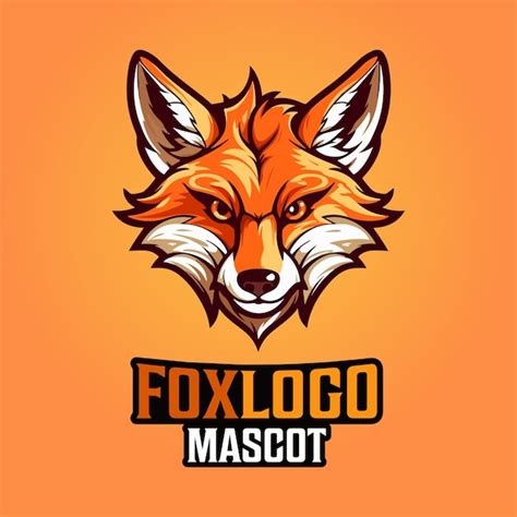 Fuchs Maskottchen Logo Design Fuchs Vektor Illustration Premium Vektor