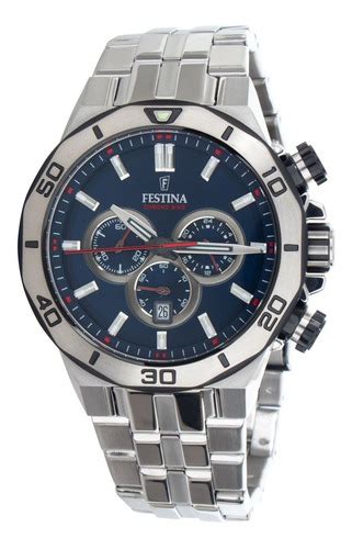 Reloj Festina F Plateado Hombre Cuotas Sin Inter S