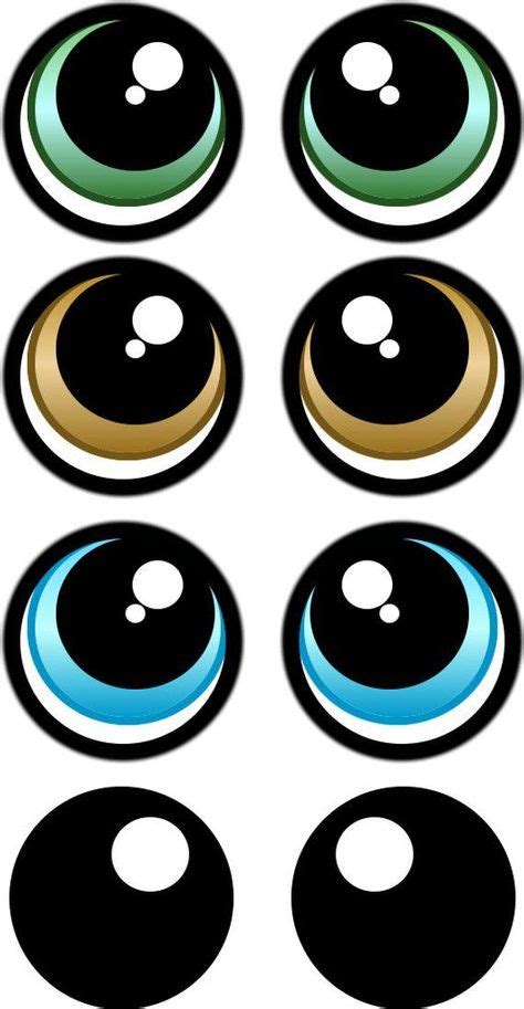 Print Your Own Eye Stickers Template Pack Bonecas In 2020 Eye