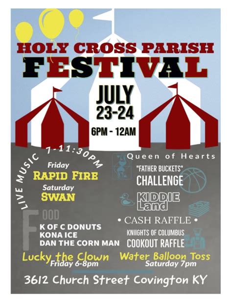 Holy Cross Parish Summer Festival (July 24, 2021) - Event - The City of ...