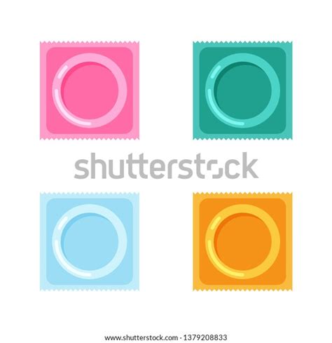 Vector Condoms Packages Icon Contraception Concept Stock Vector Royalty Free 1379208833