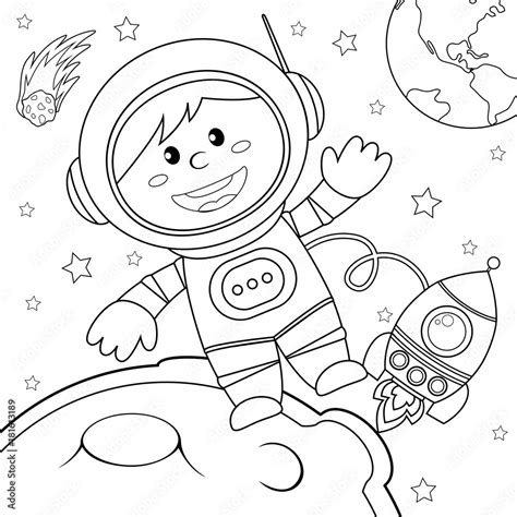 Outer Space Clipart Black And White