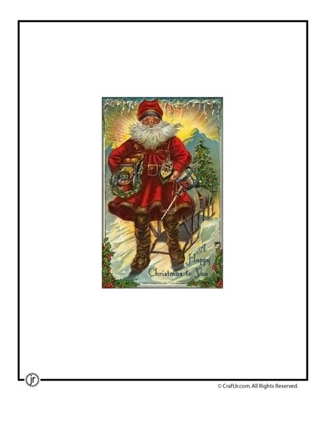 Vintage Christmas Postcard Printables | Woo! Jr. Kids Activities