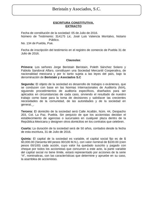 Ejemplo De Acta Constitutiva De Un Proyecto Porn Sex Picture The Best