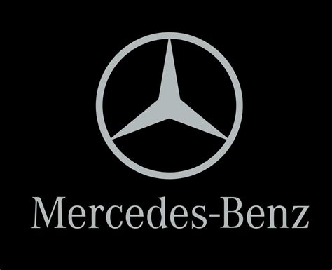 Mercedes Benz Brand Logo Symbol With Name Design german Car Automobile Vector Illustration With ...