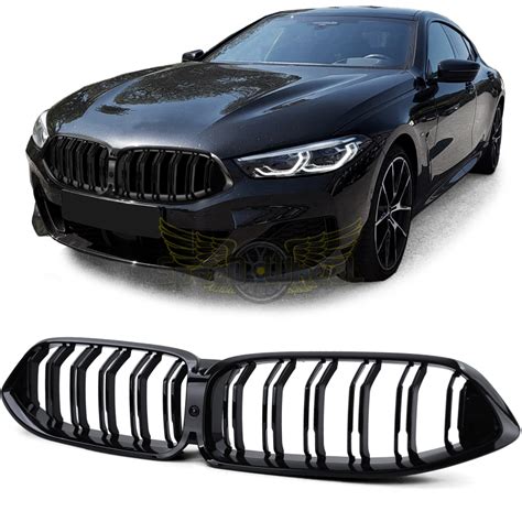 Grille de calandre sport à double barre brillante pour BMW Série 8 G14