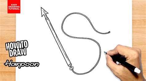 How To Draw Harpoon Youtube