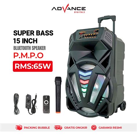 Jual Advance K 1501N Speaker Aktif Bluetooth 15 Inch Bass Salon Free 1