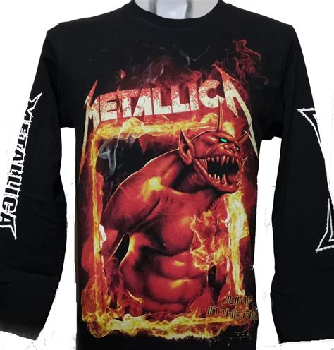 Metallica Long Sleeved T Shirt Jump In The Fire Size M Roxxbkk