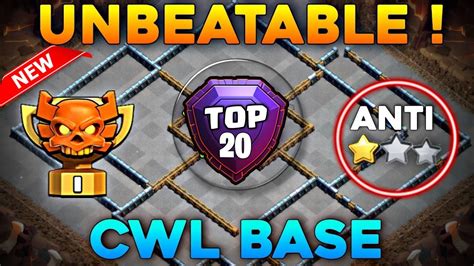 Unbeatable New Top Th Cwl War Pushing Base With Link New