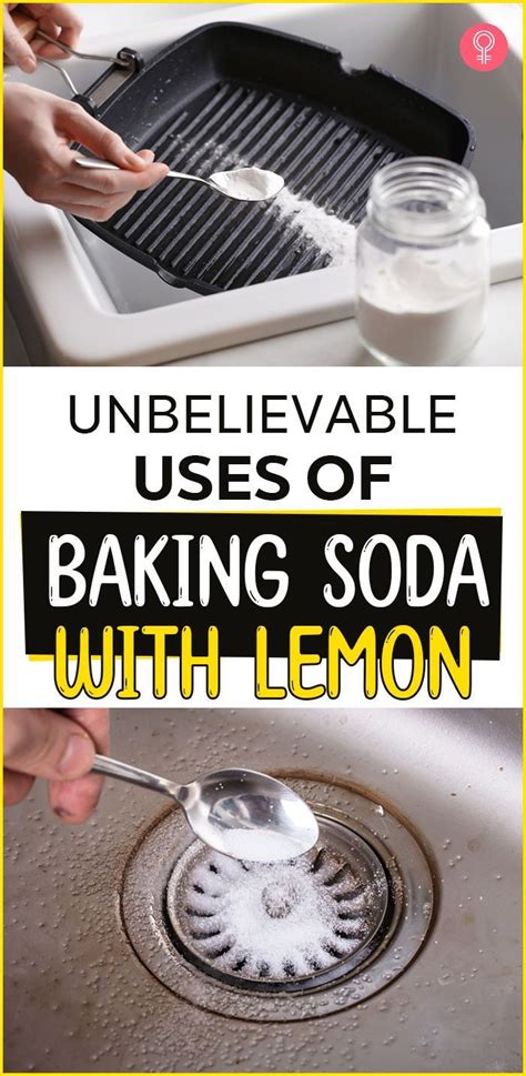 Baking Soda With Lemon Is An Easy Way To Use It In The Kitchen Or At Home