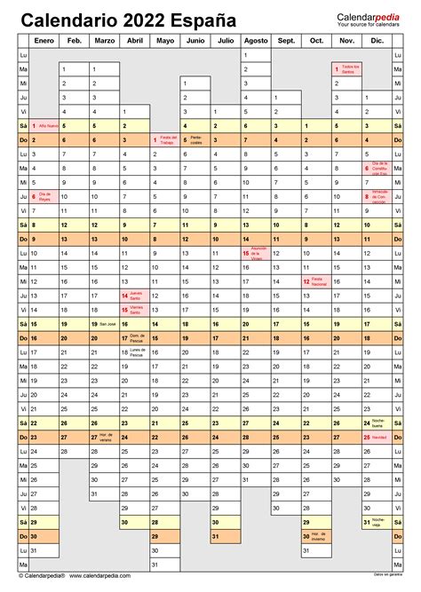 Calendario 2022 En Word Excel Y Pdf Calendarpedia Themelower