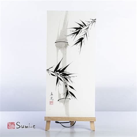 Sumi E Bamboo Beppe Mokuza Chinese Art Painting Japanese Painting