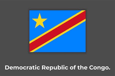 Premium Vector Democratic Republic Of Congo Flag Vector