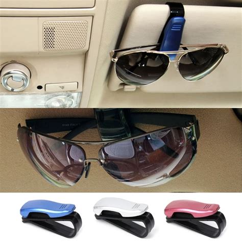 Car Sun Visor Glasses Clip Auto Sunglasses Ticket Card Holder Pen