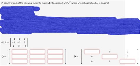 Solved 1 Point For Each Of The Following Factor The