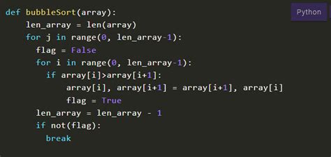 Bubble Sort Python Algoritmo Di Ordinamento In Python