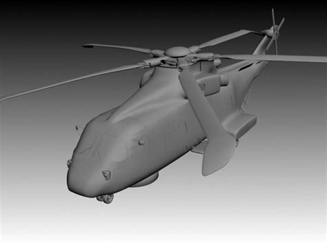 3d merlin helicopter model