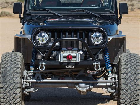 CJ Trail/Grill Guard Front Bumper - Aluminum | GenRight Jeep Parts