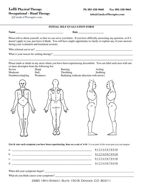 Pictures Of A Physical Therapist Evaluation Pdf Form Formspal