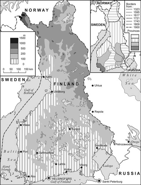 Russian map of the Grand Duchy of Finland Source: based on Brockhaus ...