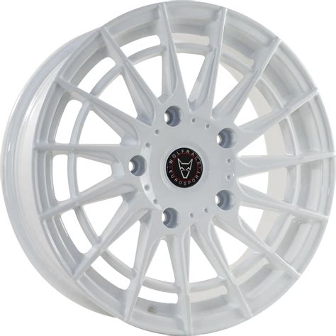 8x18 Wolfrace Eurosport Aero Super T White Alloy Wheels Ford Transit