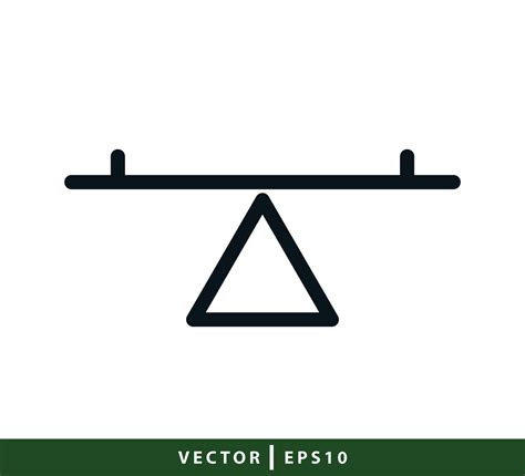 Seesaw Icon Vector Logo Design Template Vector Art At Vecteezy