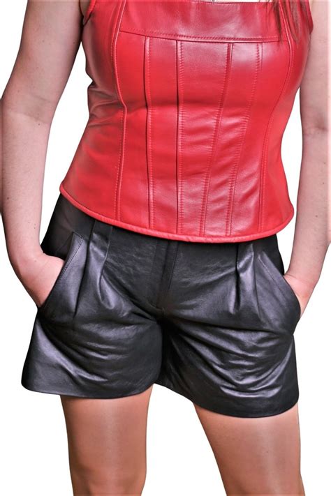 Leder Shorts Hot Pants In Echt Leder Im Eleganten Style