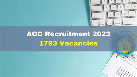 AOC Recruitment 2023 Application Process Begins For 1793 Tradesman