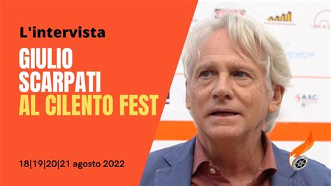 Giulio Scarpati Al Cilento Fest L Intervista Youtube