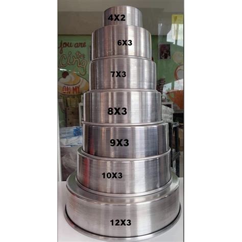 Round Pan Baking Pan Makapal 4x3 6x3 7x3 8x3 9x3 10x3 12x3 Shopee Philippines