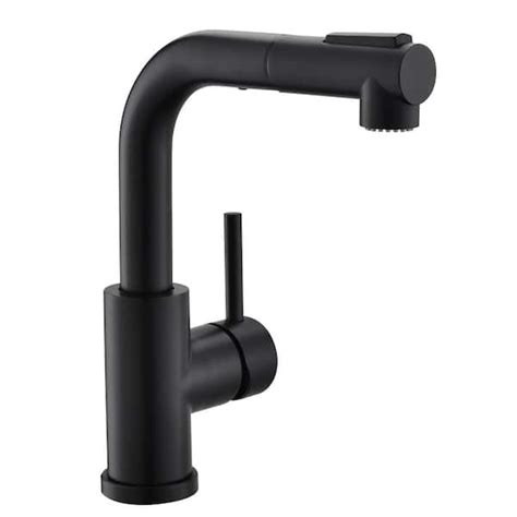 Single Handle Single Hole Pull Down Sprayer Kitchen Faucet With Drip