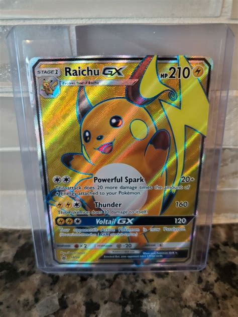 Raichu Gx Sm Ultra Rare Full Art Black Star Promo Pok Mon Card Nm