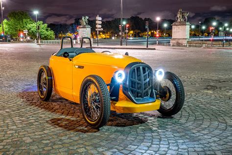 Sporty two-seat electric roadster is a unique fusion of retro style and ...