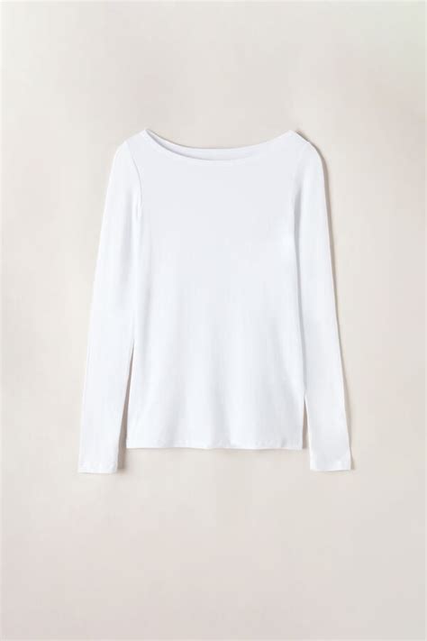 Long Sleeved Boat Neck Micromodal Top Intimissimi