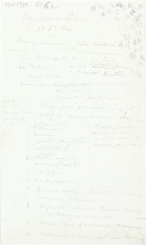 Notes Manuscrites Victor Ruprich Robert Mus E D Orsay