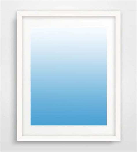 Abstract Print Blue Wall Art Ombre Print Modern Art Blue - Etsy