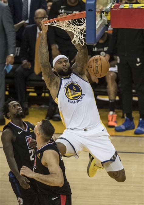 Photo Demarcus Cousins Golden State Warriors Lors Du Match De Nba Golden State Warriors