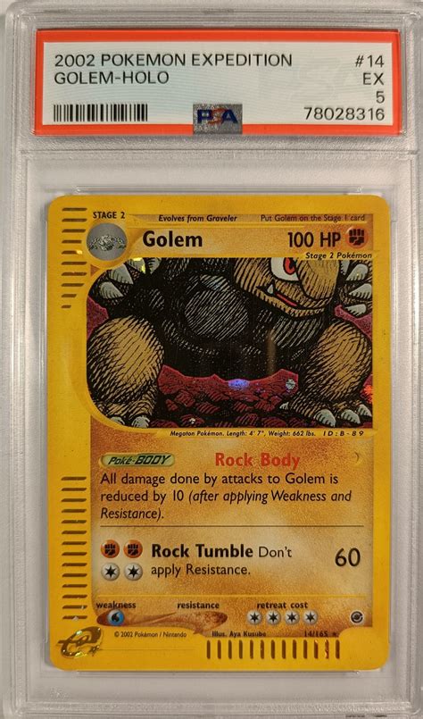 Golem Holo Rare Psa Psa Kort Pokemonshop