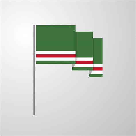 Chechen Republic of Lchkeria waving Flag creative background 14193511 ...