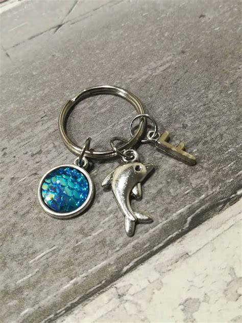 Sea Life Keyring Mermaid Keyring Starfish Keyring Turtle Etsy