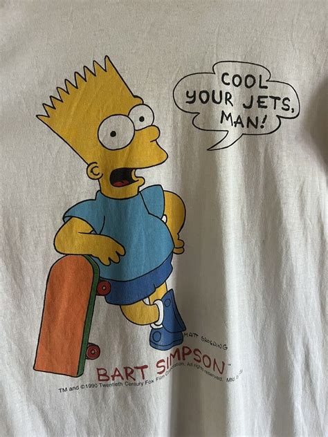 Vintage 1990 Bart Simpson The Simpsons” T Shirt Gem