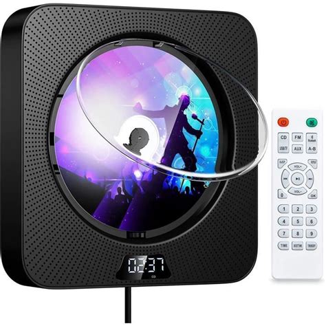 Lecteur Cd Portable Bluetooth Mural Haut Parleur Hifi Int Gr S Radio Fm