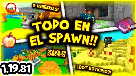 La MEJOR SEMILLA De MINECRAFT BEDROCK De La 1 19 81 TODO En El SPAWN